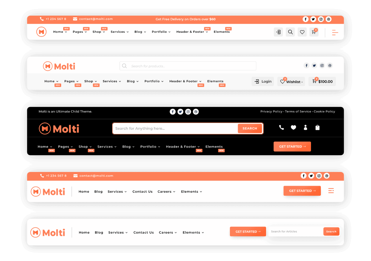 Molti - Ecommerce Headers Flechas indicadoras de color negro sobre pared de hormigón